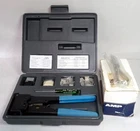 Lot Of 3: Amp 2-231652-0 Crimper Tool Kit , Cable & 100 Connectors Used. Price: $97.50.