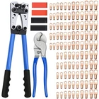 Cable Crimping Tool With 170PCS Copper Wire Lugs, For ... New. Price: $43.40.