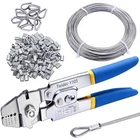 Twidec/wire Rope Crimping Tool Up 2.2MM Swaging With 66FT, New. Price: $35.35.