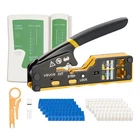 Vevor Crimping Tool Ethernet Crimper For RJ45/RJ11/RJ12 4/6/8-PIN Modular Plugs New. Price: $16.99.