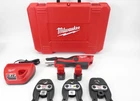 Great Milwaukee 2473-22 M12 Force Logic Press Tool 1/2" 1" Kit New. Price: $679.98.