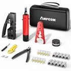 Ampcom Ethernet Crimping Tool Kit 9-IN-1 Pass Through RJ45/RJ11 Network ... New. Price: $45.29.