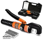 Pliertool 10 Ton Hydraulic Battery Cable Crimper 9 Dies Spring-loaded Handle Mar New. Price: $54.88.