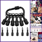 Katerk 6PC Black Bit Holder Keychain, 1/4IN Hex Shank Portable Screwdriver New. Price: $21.43.