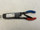 Amp / Tyco 59250 Red And Blue Head Ratchet Crimper Used Good Condition. Price: $445.00.