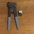 Amp 1-231666-1 Professional Utp Modular Plug Crimping 2-231652-0 Hand Tool Used. Price: $47.50.