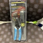 Klein Tools 2-PIECE 11 Screwdriver & Wire Stripper Kit New 92922. Price: $24.99.