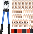 Cable Crimping Tool With 74PCS Copper Wire Lugs, 100PCS Dual Wall Adhesive New. Price: $40.33.