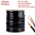 RG59 Black 1000FT Bulk Siamese Cable 20AWG+18/2 Cctv Security Camera Wire Ntwork New. Price: $107.50.