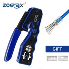 RJ45 Tool Pass Through Crimper Cutter For CAT6A CAT5 8P8C Modular Con New. Price: $20.99.