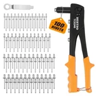 Beetro Heavy Duty Hand Riveter, Gun, 10.5'' Black Orange New. Price: $22.41.