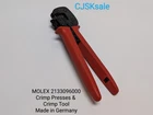 Molex 2133096000 Crimp Presses & Tool Made In Germany (used).. Price: $159.00.