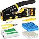 RJ45 Tool Pass Through Ethernet Crimper CAT5 CAT6 Crimping Kit... New. Price: $42.99.