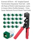 Everest Media Solutions Speed Termination Tool Set 45 Angled Keystone Jacks Red New. Price: $25.00.