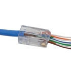 Klein Tools VDV826-763 Pass-thru Modular Data Plugs, CAT6, 200-PACK New. Price: $62.10.