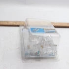 (25-PK) Ideal Single Piece Modular Plug Feed-thru Design RJ-45 Connector 85-371 Open. Price: $8.99.