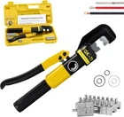10 Ton Hydraulic Crimping Tool Kit With 9 Dies For Battery Cable (12 Awg 2/0) New. Price: $61.40.