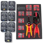 Interchangeable Ratcheting Terminal Crimper - 7 Die Sets Quick New. Price: $99.95.