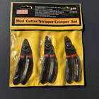 Sears Craftsman Usa Nos 3PC Mini Cutter Stripper Crimper Set 73579 Professional New. Price: $149.95.