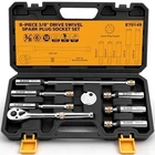Elead 8-PIECE Magnetic Swivel Spark Plug Socket Set With Ratchet Handle New. Price: $59.99.