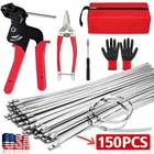 Cable Tool Gun Kit Stainless Steel Zip Cutter + 150 Pcs Metal Ties New. Price: $25.59.