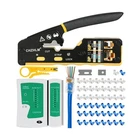 RJ45 Tool Kit Pass Through Crimper Crimping Str... Usa Fast Ship New. Price: $37.24.
