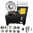 220V 1PH High Pressure Hydraulic 0.24"-2.01" Hose Crimping Machine With 10 Dies. Price: $3472.00.