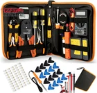 Leatbuy CAT5 CAT6 Kit RJ45 Crimping Tool, 50PCS Crimper Pass Thr New. Price: $63.21.