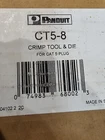 Panduit CT5-8 Crimp Tool & Die For Cat Plug 1 Pc New Open Box Made In Sweden. Price: $185.00.