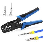 Newdeli Weather Pack Crimper AWG24-14 Open Barrel Crimping Tool Compact, Blue. Price: $24.64.