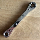 Vaco 3/8" 7/16" Ratcheting Double Box End Wrench Point 1214 Usa Used. Price: $11.95.