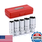 Ementol 5PCS 3/8 Drive Spark Plug Socket Set Cr-v Sae And Metric New. Price: $21.56.