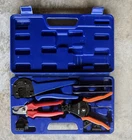 Iwiss SN-2546B Hand Crimper Pliers, Wire Stripper/cutter, Dies, Blue Case Used. Price: $25.00.