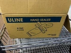 Uline H-1069 Crimper Hand Sealer Used Once! Includes Over 1900 Gusseted Bags New. Price: $125.00.