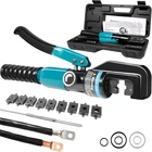 Brileine 10 Tons Hydraulic Crimping Tool With 9 Dies - Battery Cable Crimper New. Price: $68.61.
