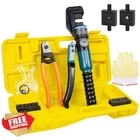 Blika 10 Ton Hydraulic Crimping Tool Wire Lug Crimper 11 Dies New. Price: $97.99.