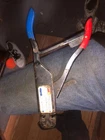 Amp / Tyco 59250 Red And Blue Head Ratchet Crimper Crimping Tool Used. Price: $250.00.