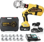 Dooroom Electric Hydraulic Cable Lug Crimping Tool D-MKZ-300 With Dies, Battery New. Price: $359.40.
