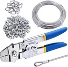 Twidec/wire Rope Crimping Tool Up 2.2MM Swaging With 160PCS 1/16''ALUMIN New. Price: $35.75.
