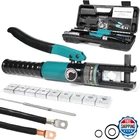 Brileine 10-TON Hydraulic Crimping Tool With 9 Dies Battery Cable Crimper New. Price: $59.59.
