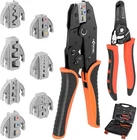 Kf Cptec Heavy Duty Crimping Tool Set, 9PCS Ratcheting Wire Crimper With Inte... New. Price: $72.11.