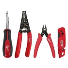 Milwaukee 48-22-6119 Electrician's Hand Tool Set 4-PIECE Wire Stripper Cutter .. New. Price: $29.98.