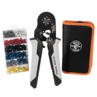 Klein Tools 34060 Ratcheting Ferrule Square Crimper Set 1200 Terminals Case New. Price: $60.39.