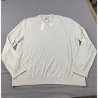 Calvin Klein Mens Extrafine Merino Wool V-neck Sweater Antique White 2XL 40QM316 New. Price: $65.00.
