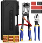 Haisstronica Heavy Duty Battery Cable Crimping Tool Kit-ratchet Hex Extended Han New. Price: $63.88.