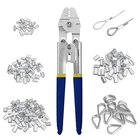 Sanuke Wire Rope Crimping Swaging Tool Cable Crimps Up 2.0MM With 140PCS 4... New. Price: $30.71.