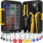Ferrule Crimping Tool Kit, Ratchet Pliers For 24-8 Awg With Types Insulated New. Price: $28.49.