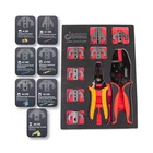 Tgr Interchangeable Ratcheting Terminal Crimper - 7 Die Sets Quick New. Price: $131.26.