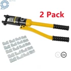 2 Pack With 11 Crimper Dies Hydraulic 16 Ton Battery Cable Crimping Tool New. Price: $67.59.