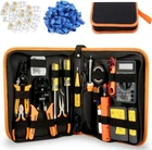 Leatbuy Network Crimp Tool Kit For RJ45/RJ11/RJ12/CAT5/CAT6/CAT5E/8P Professiona New. Price: $58.93.